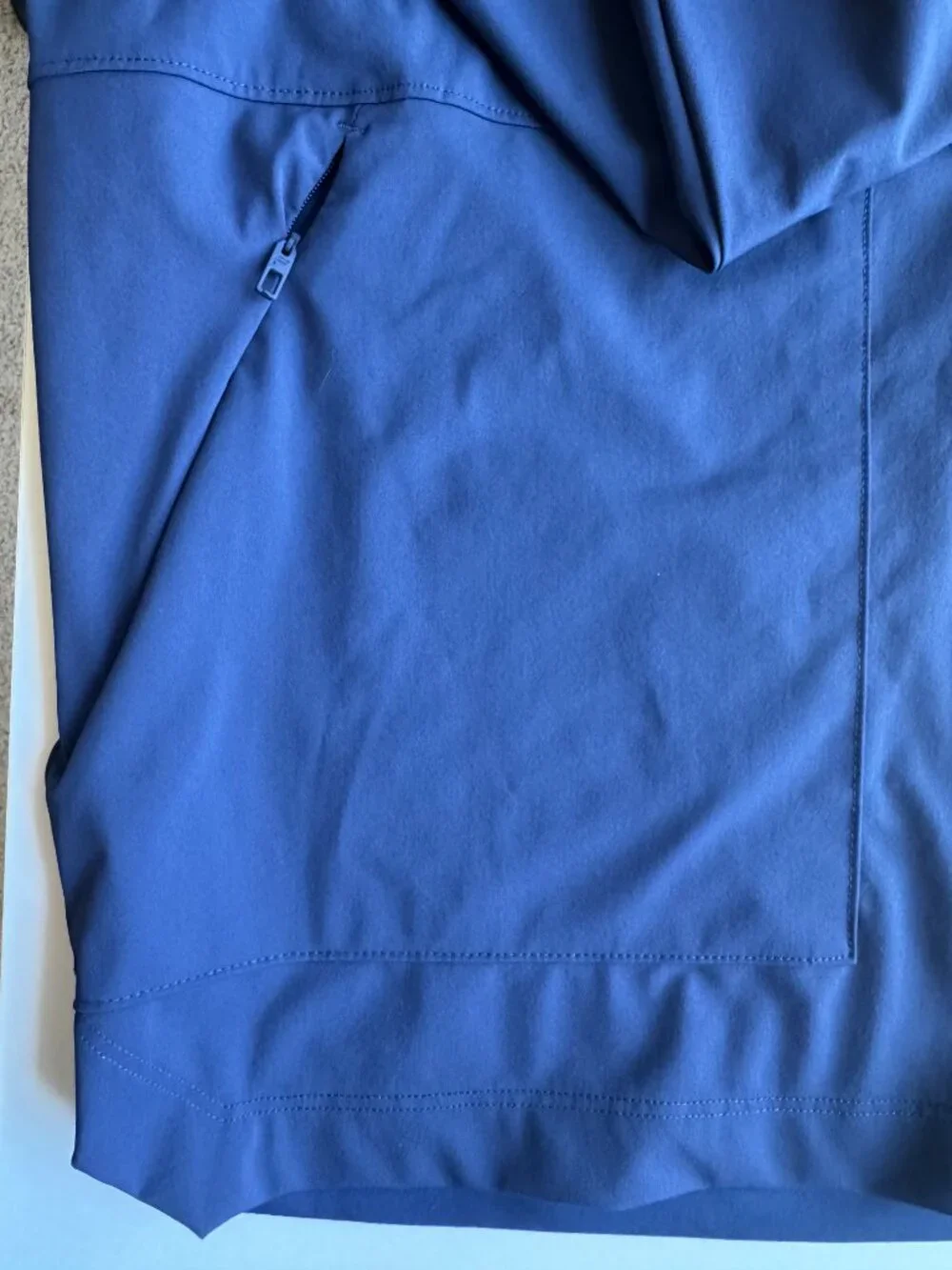 Fabletics Men's Blue Performance Hooded Zip Jacket Size Large NWOT